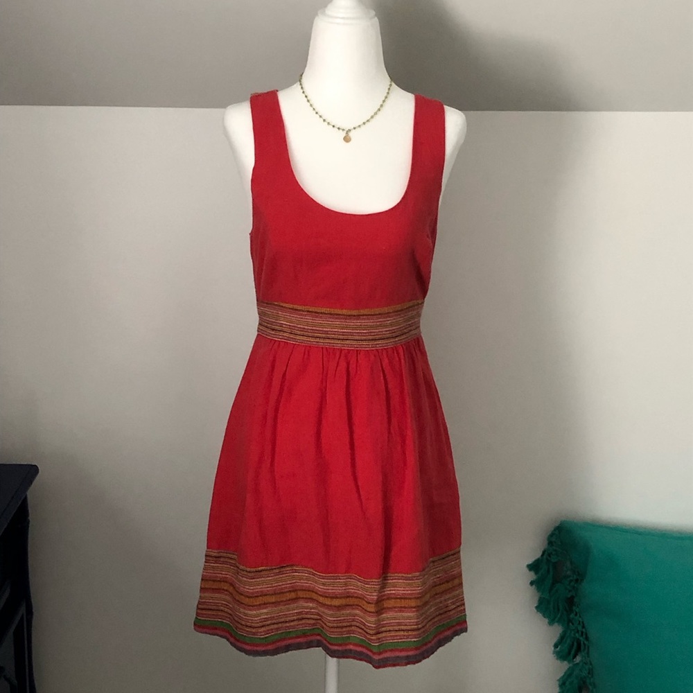 UO Staring At Stars Red + Striped dress